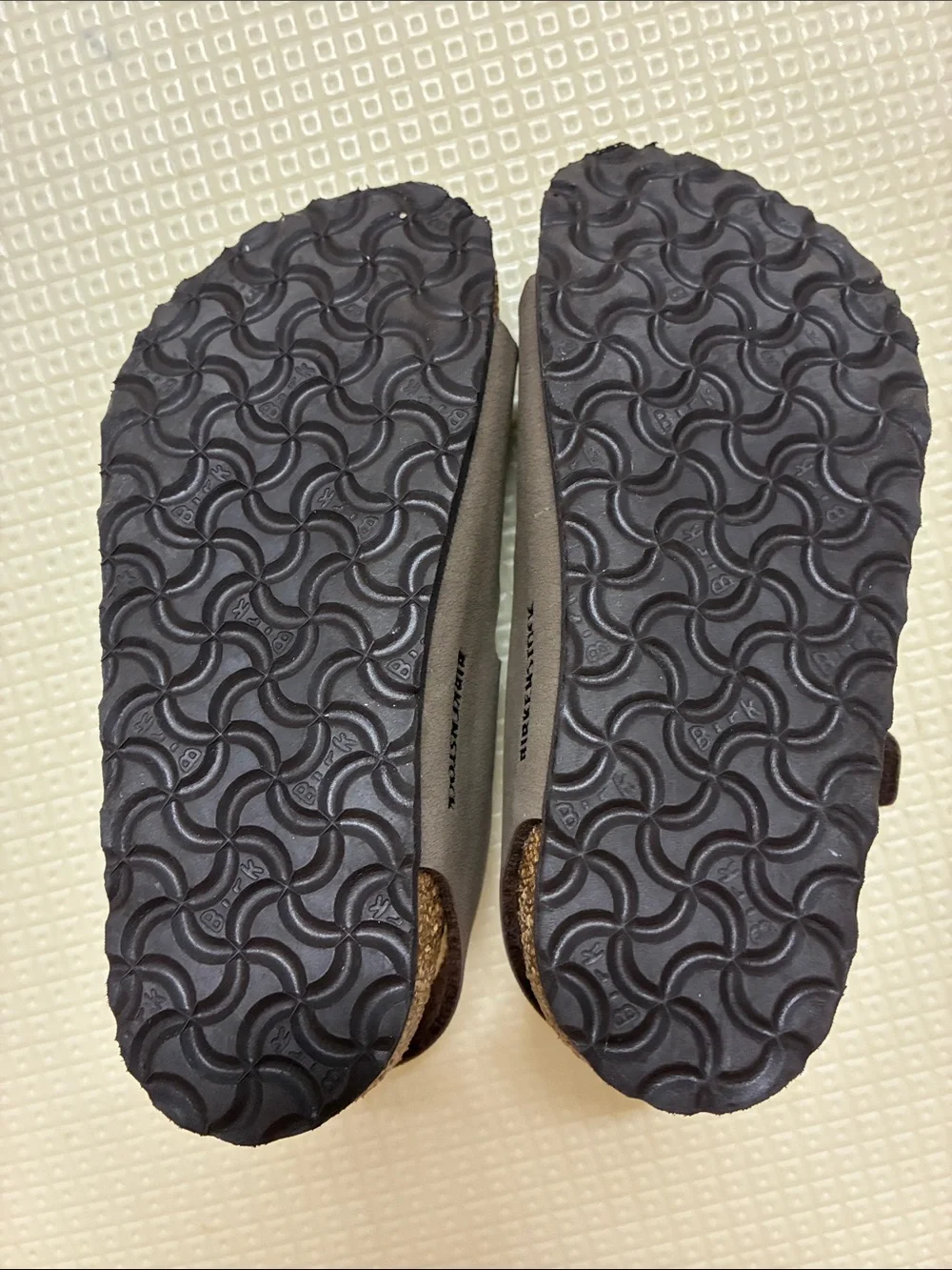 Kids Birkenstock Brown Double Strap Sandals with Copper Buckles